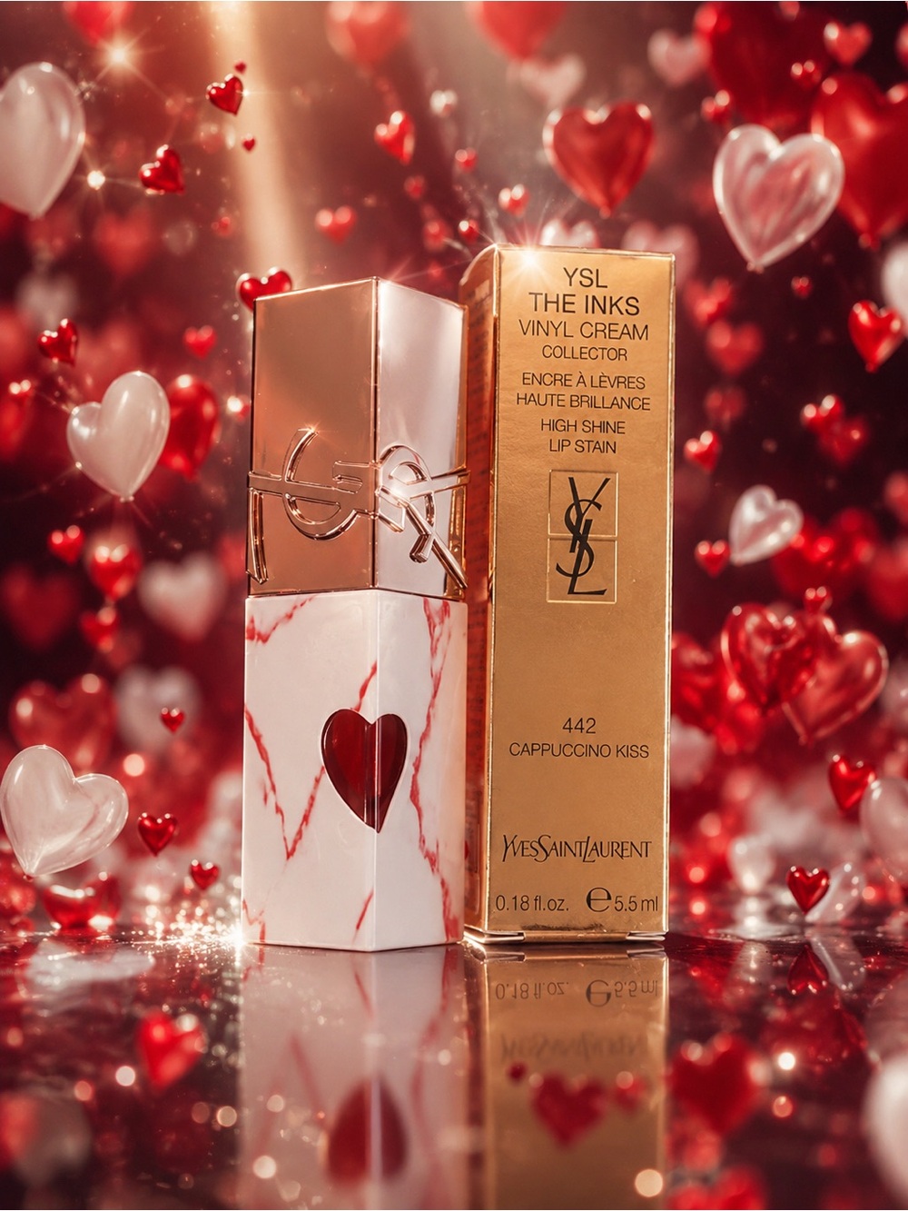 YSL The Inks Vinyl Cream Lip Stain – 442 Cappuccino Kiss